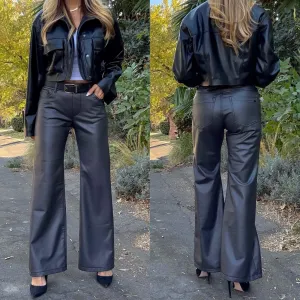 Amanda Pant in Gray Vegan