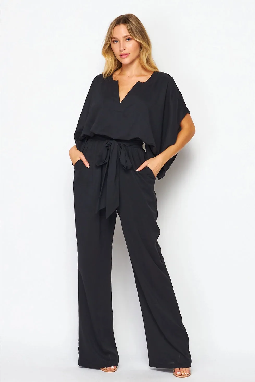 Black Chic Wide Sleeves Jumpsuit