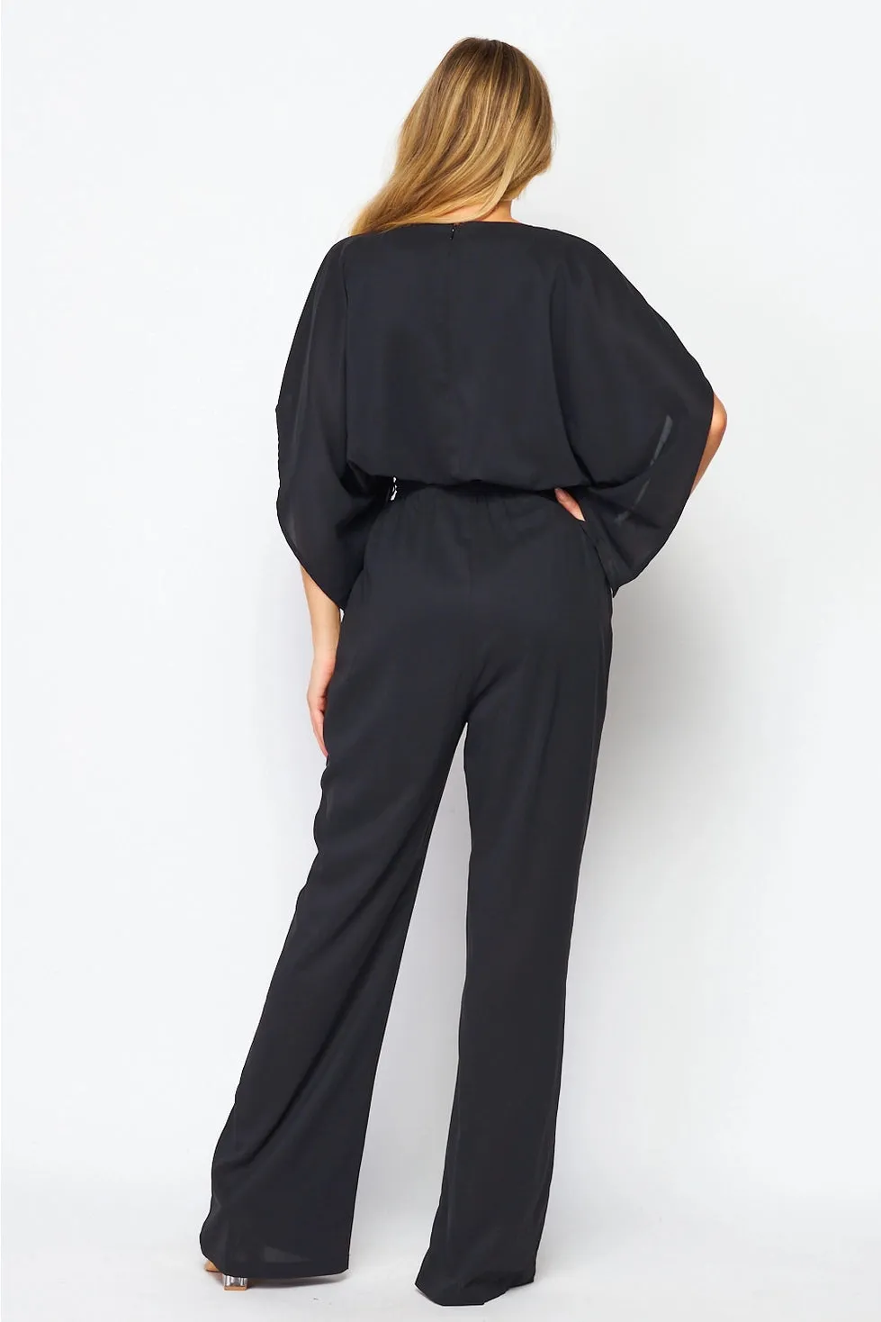 Black Chic Wide Sleeves Jumpsuit