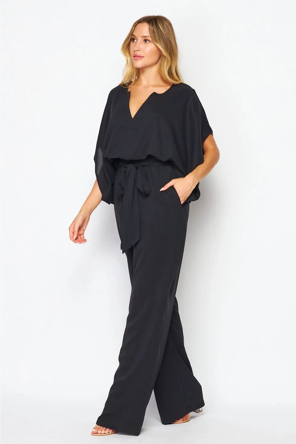 Black Chic Wide Sleeves Jumpsuit