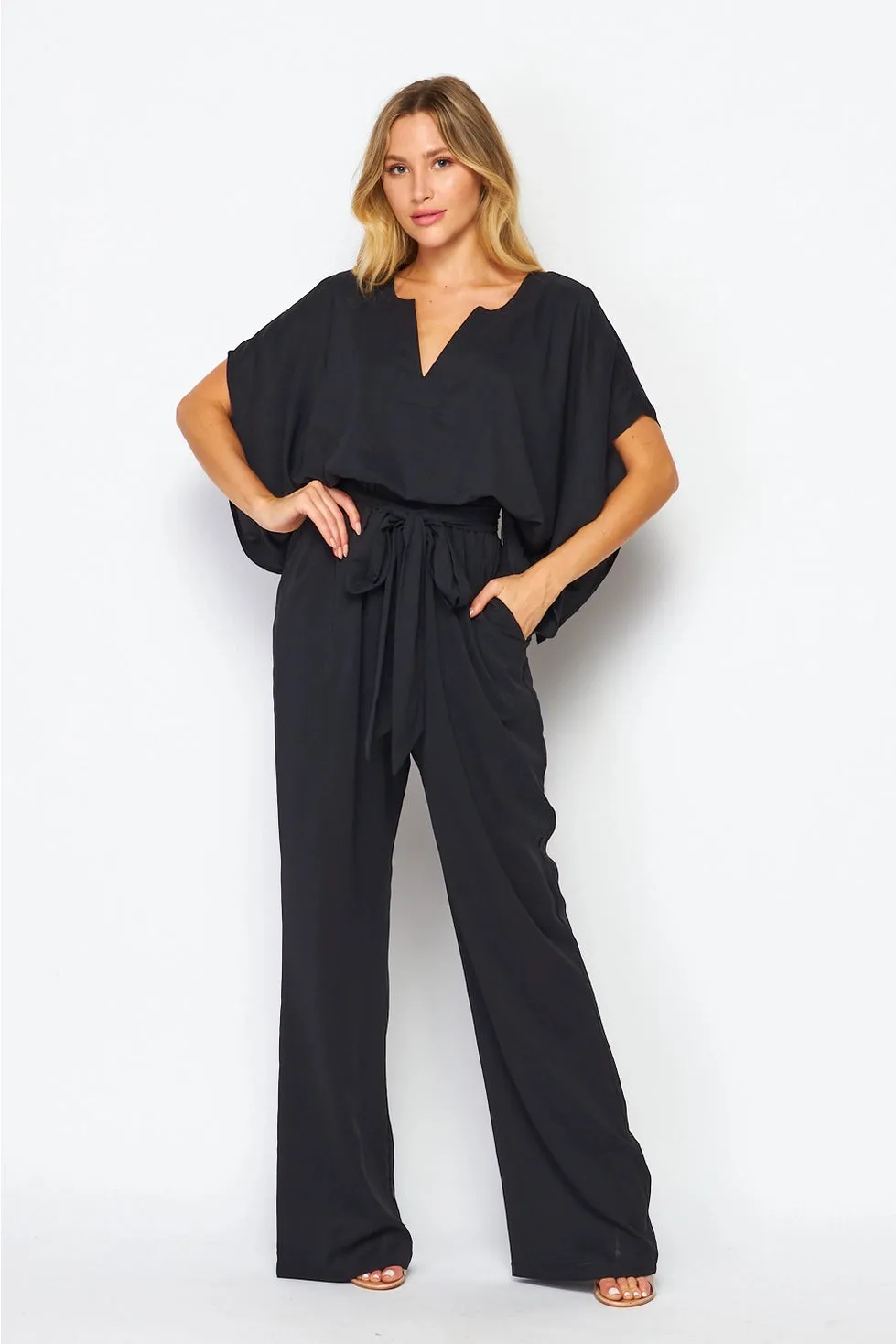 Black Chic Wide Sleeves Jumpsuit