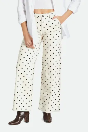 BRIXTON VICTORY FULL LENGTH WIDE LEG PANT - NATURAL