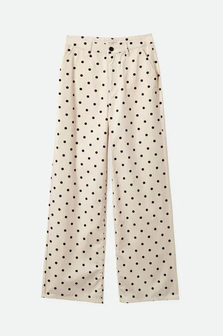 BRIXTON VICTORY FULL LENGTH WIDE LEG PANT - NATURAL