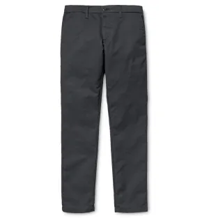 Carhartt WIP Sid Pant – Blacksmith – Rinsed