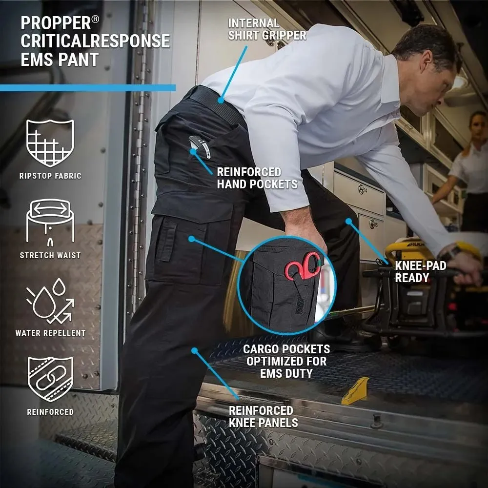 CRITICALRESPONSE® Men's EMS Pant - Lightweight Ripstop - Unhemmed