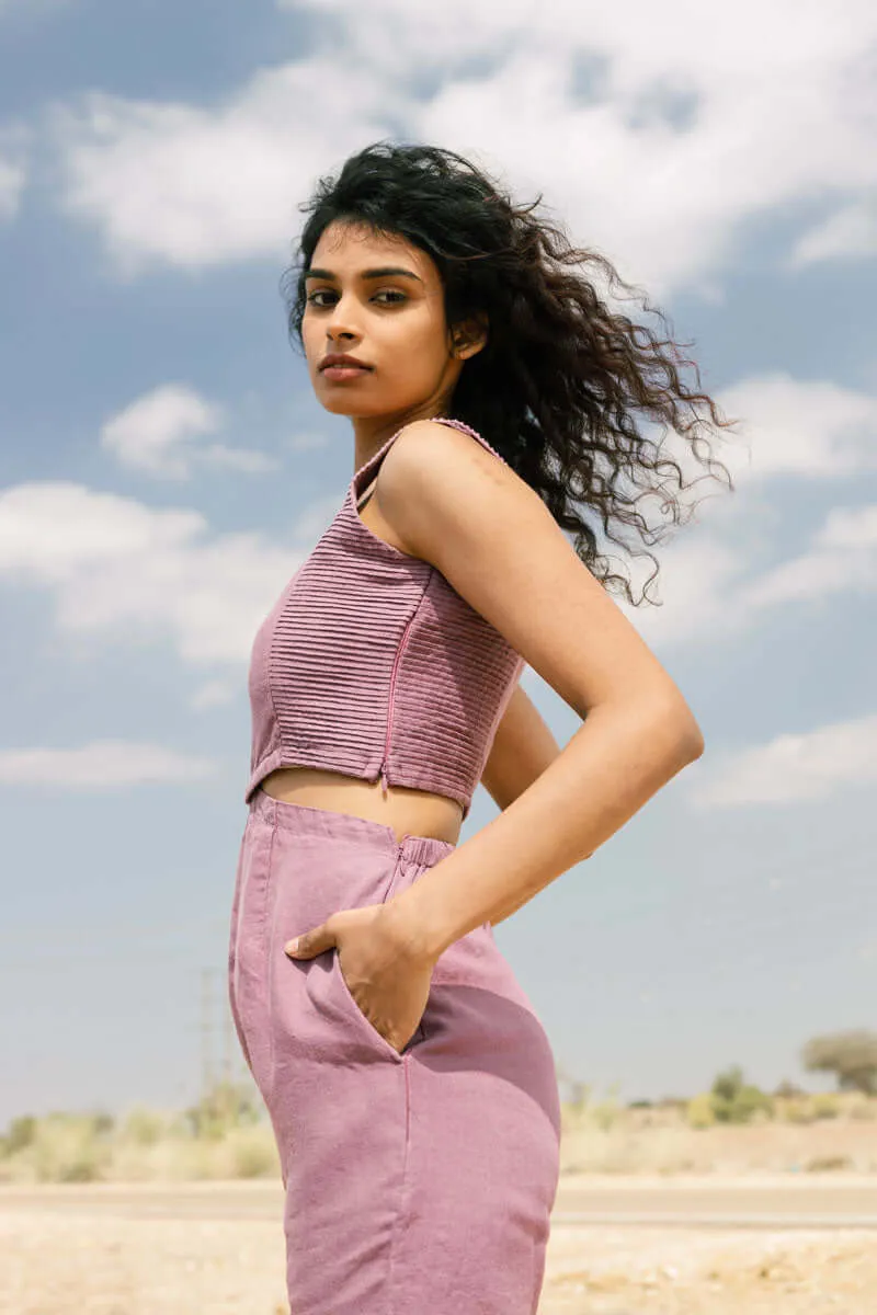 Cut out pleated jumpsuit