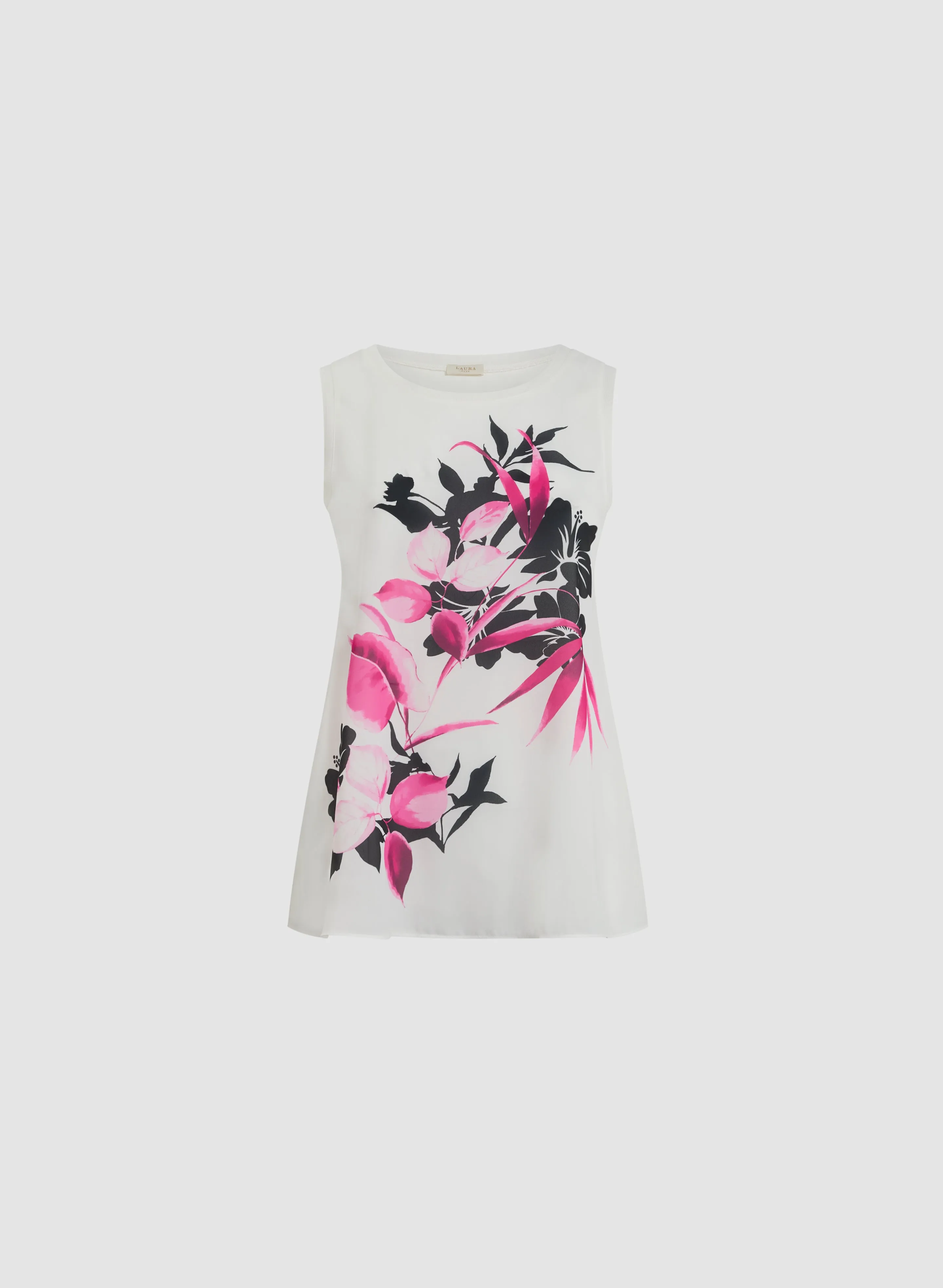 Floral Placement Print Top