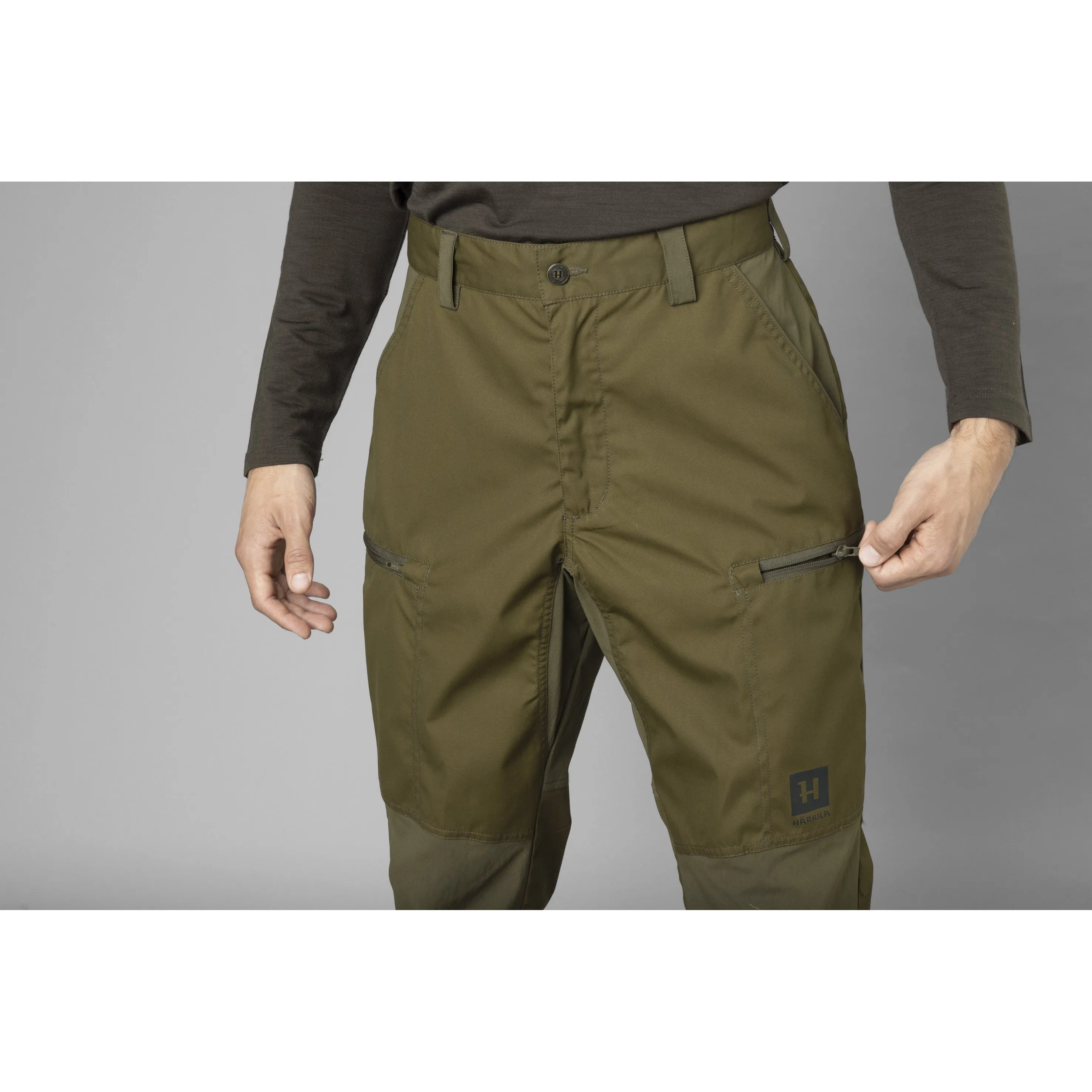 Harkila Fjell Mens Trousers - Light Willow Green/Willow Green