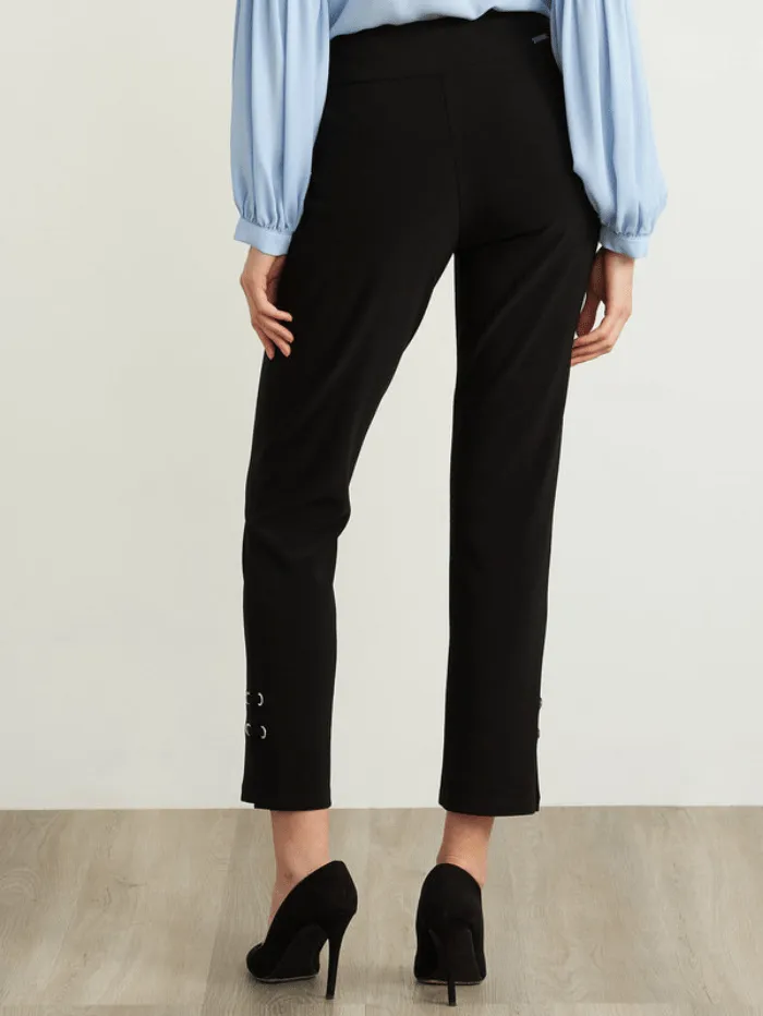 Joseph Ribkoff S High Rise Black Capri Trousers 211117 (A)