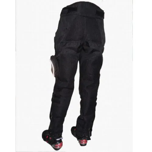 MENS ARMORED MOTORCYCLE PANTS HP02 TEXTILE BLACK W/ KNEE PROTECTOR SIZE 30 32 34