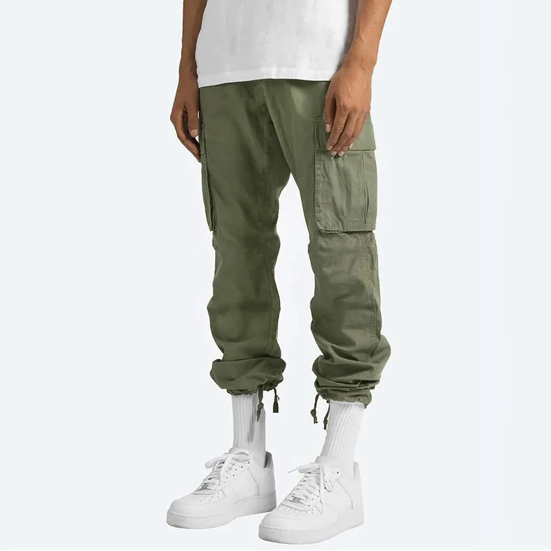 Men's Practical Grey Cargo Pants with Pockets | Perfect for All Seasons