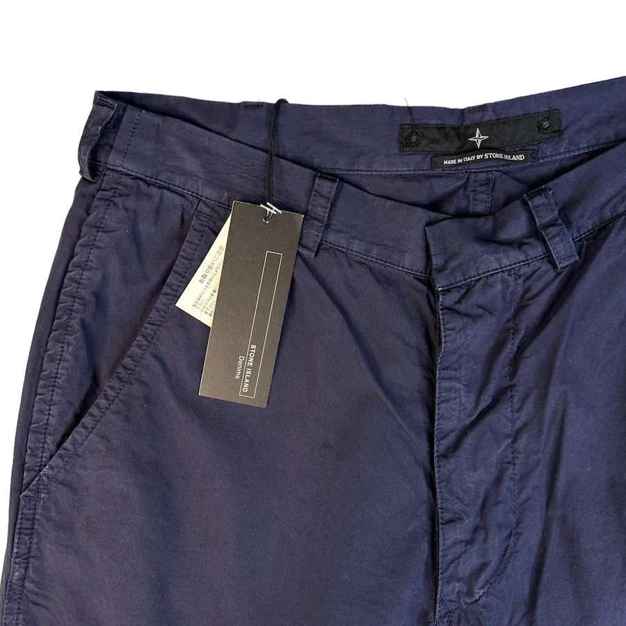 (NEW) STONE ISLAND LIGHTWEIGHT NAVY PANTS