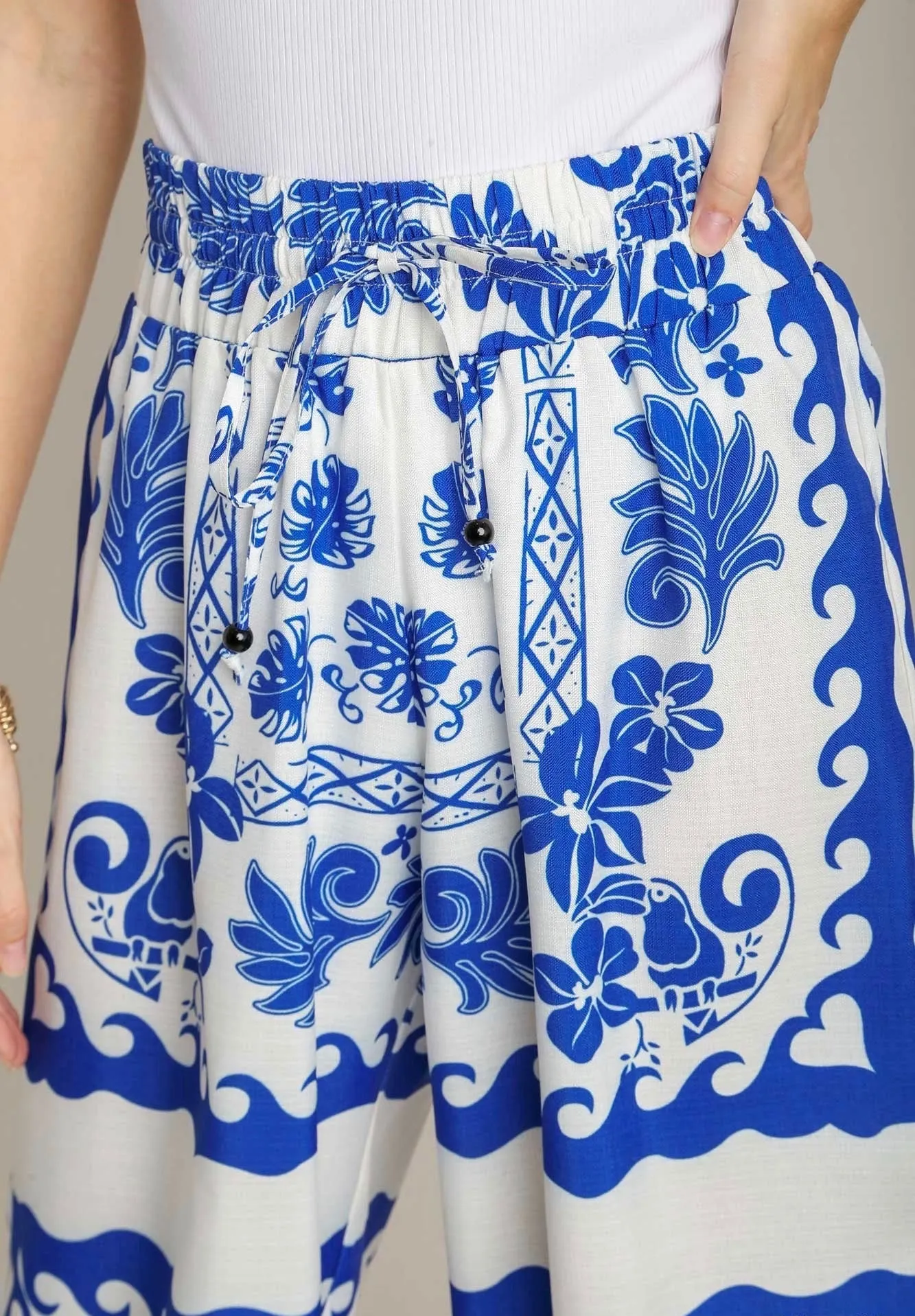 Palazzo Perfection Blue Floral Pants