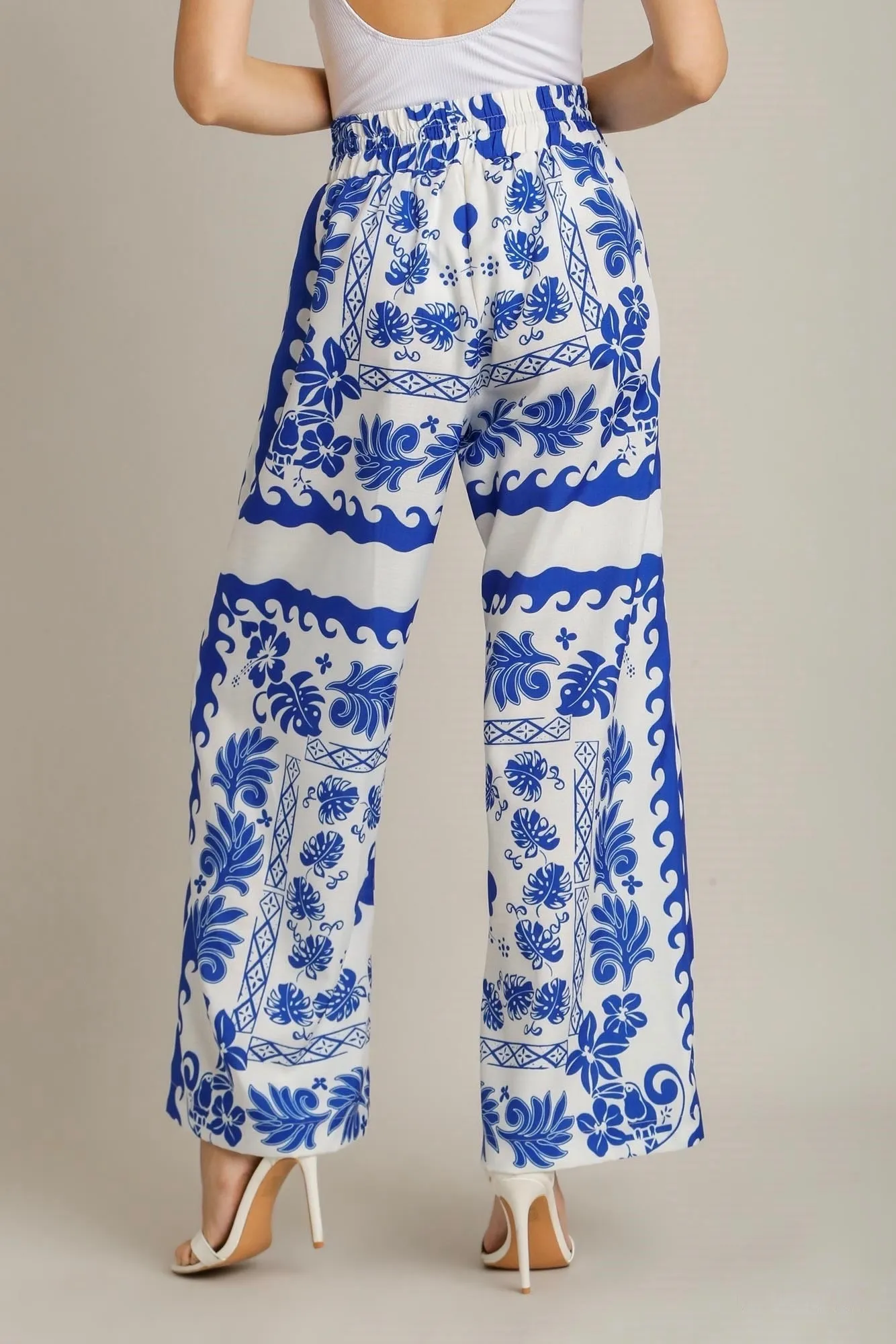Palazzo Perfection Blue Floral Pants
