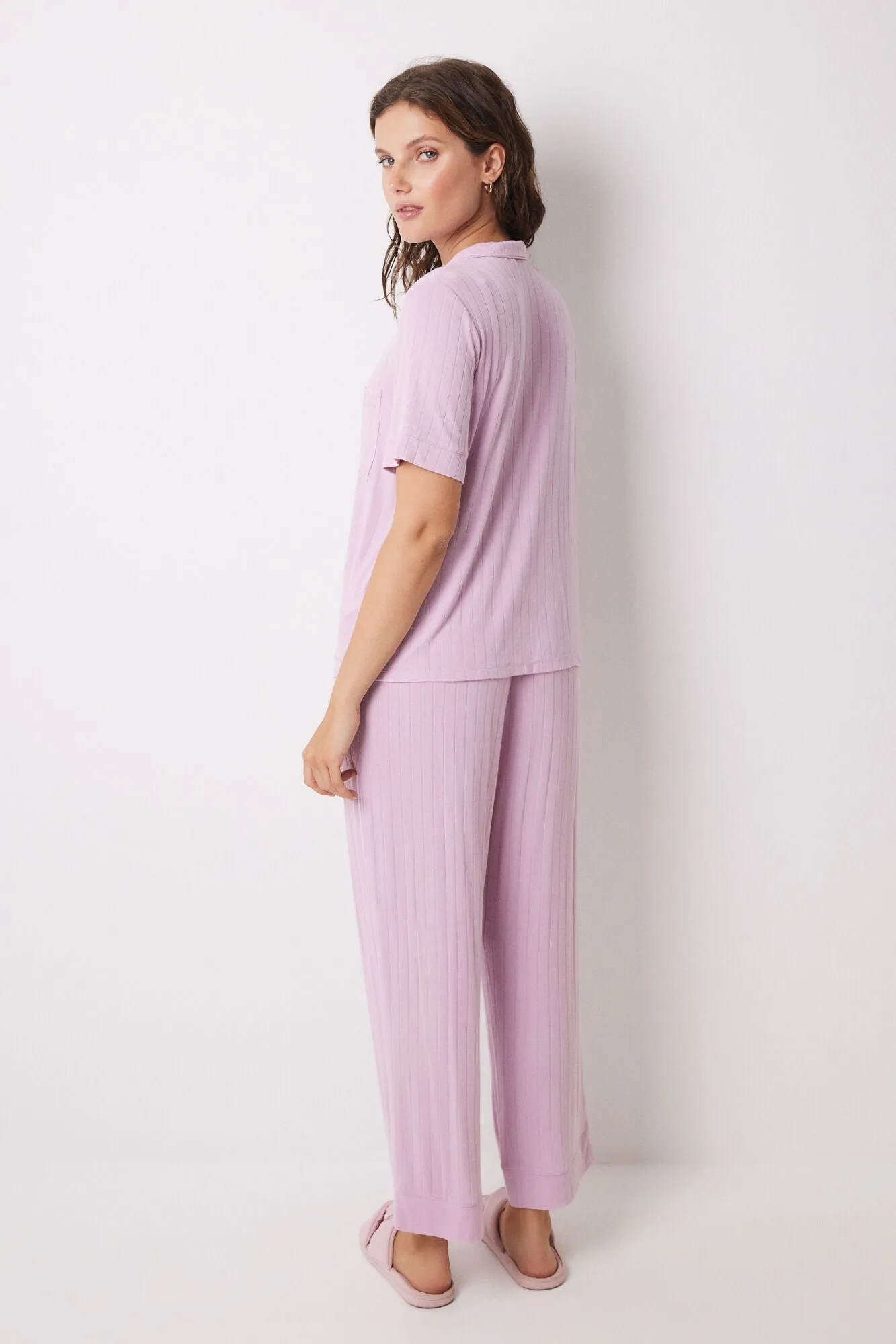 Pink Capri soft touch shirt pajamas
