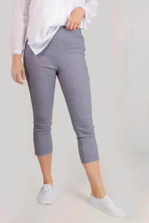 Pull On Stretch Crop Trousers