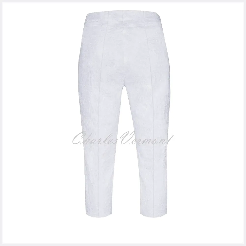 Robell Marie 07 Capri 51576-54401-10 (White Leaf Jacquard)