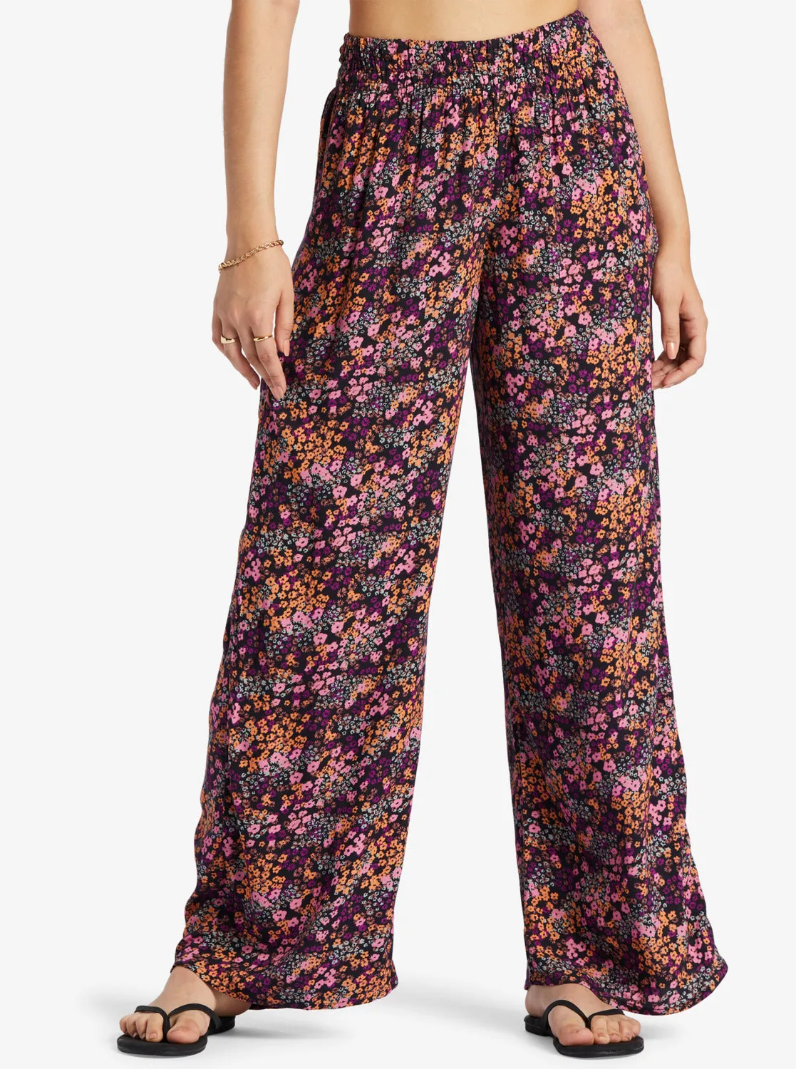 Roxy Forever And A Day Pants-Anthracite Floral Daze