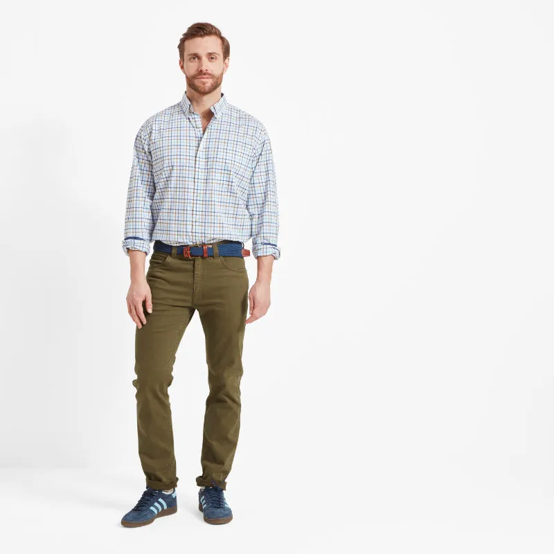 Schoffel Canterbury 5 Pocket Mens Jeans - Moss