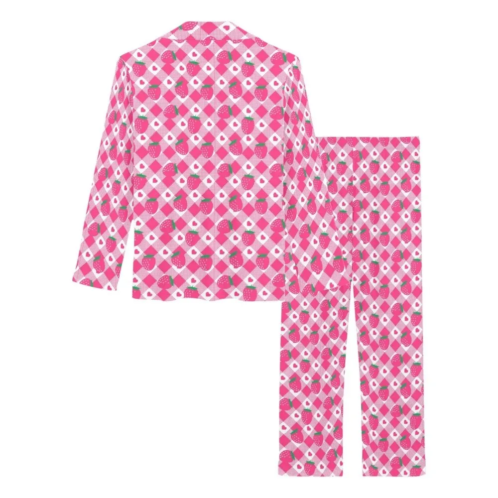 Strawberry pink Women's Long Pajama Set