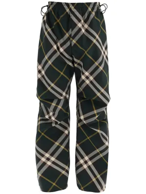 Technical Check Twill Trousers