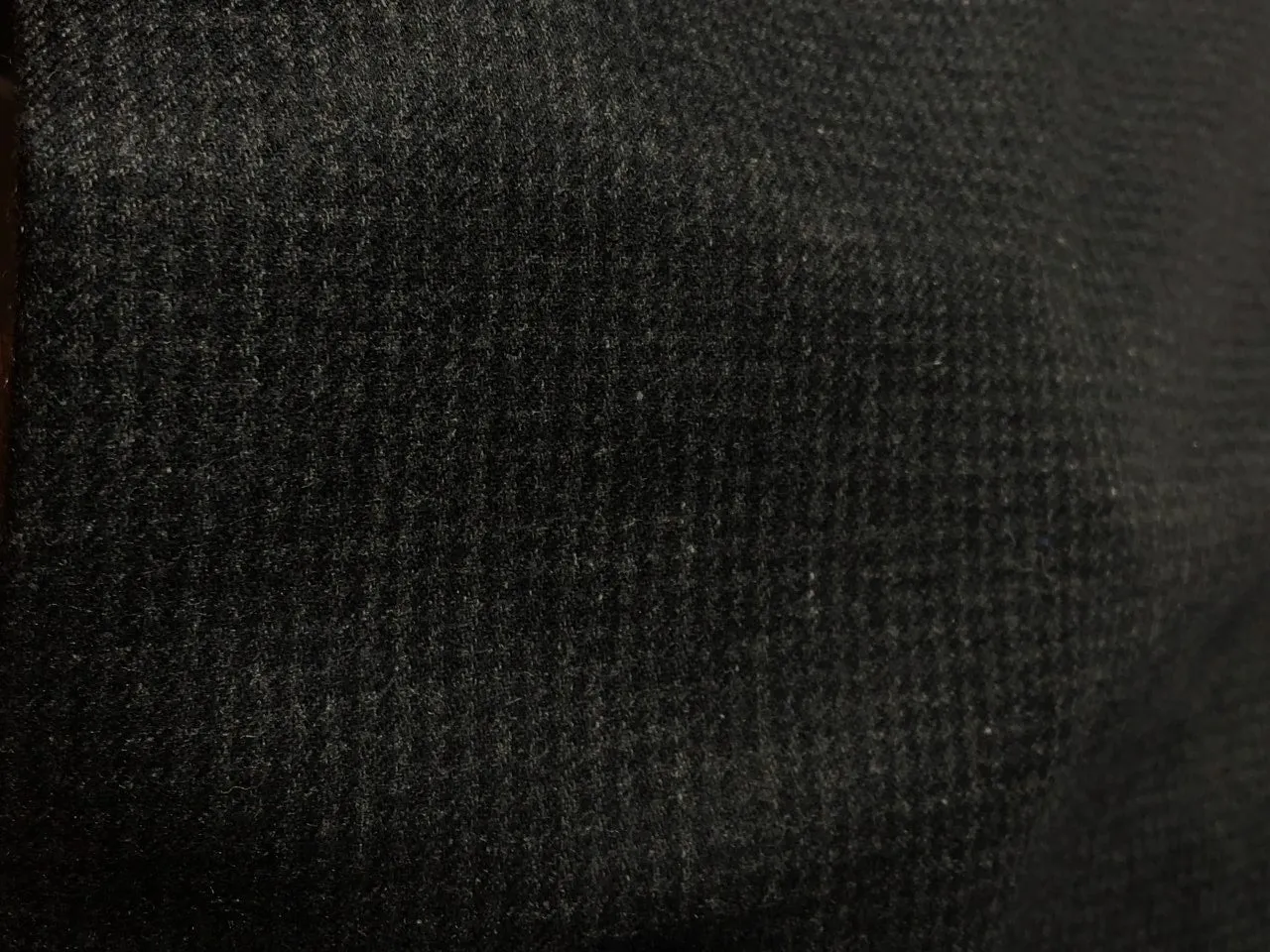 Wool x Nylon 270 gsm weight Suiting Fabric CHARCOAL BLACK [16449]